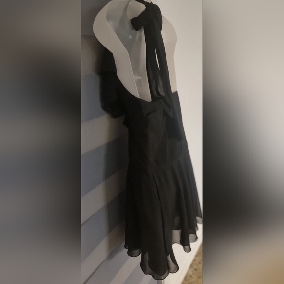 Womens Natasha Gan black haltneck dress - Picture 2 of 11